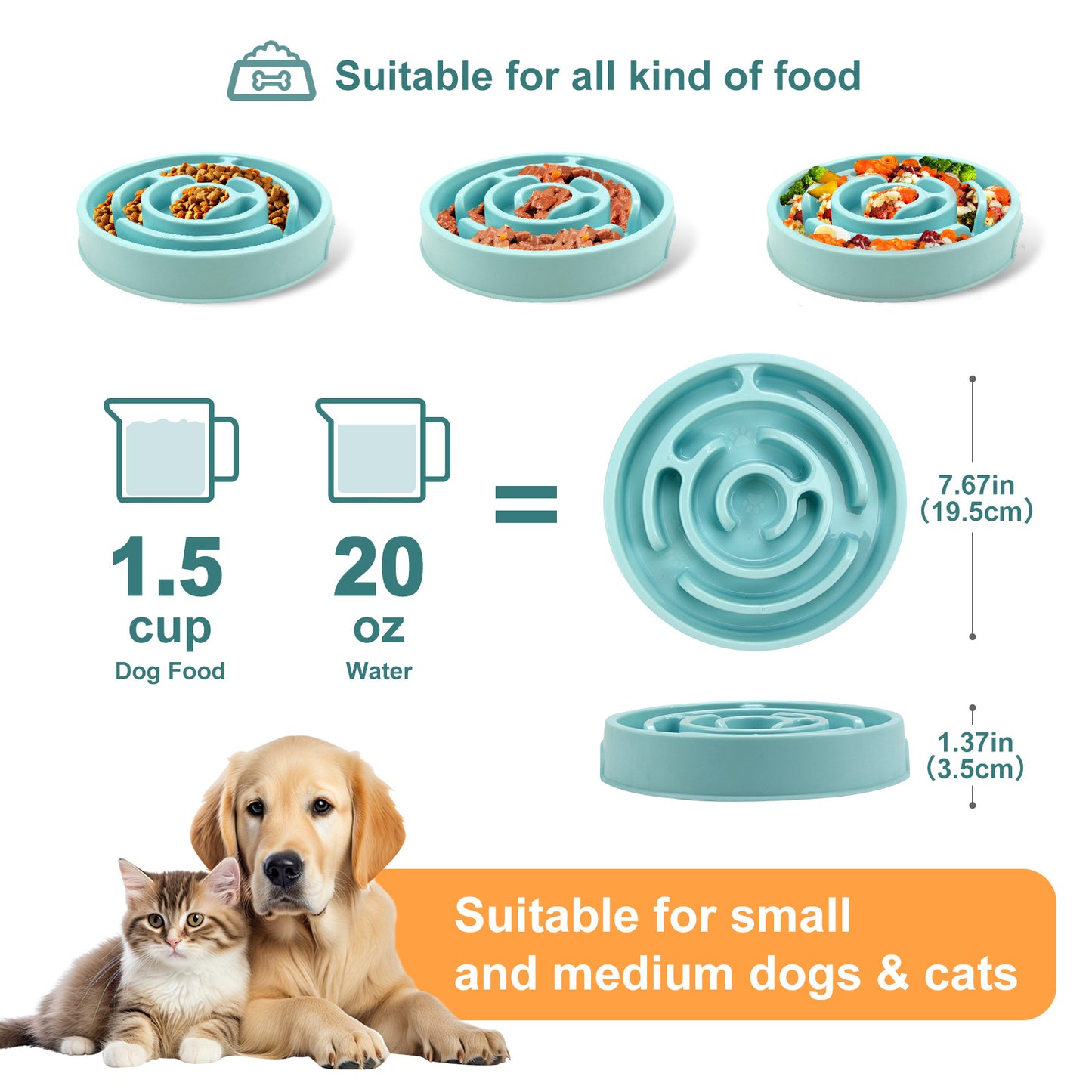 CalmHound Slow Feeder Bowl — Stop Stress Eating